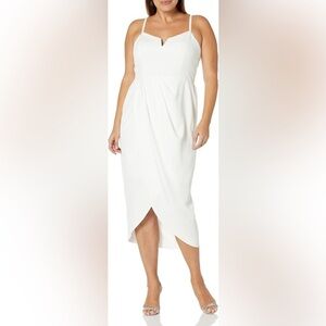 City Chic Ivory Tulip Skirt Dress - NEW! - Size 24